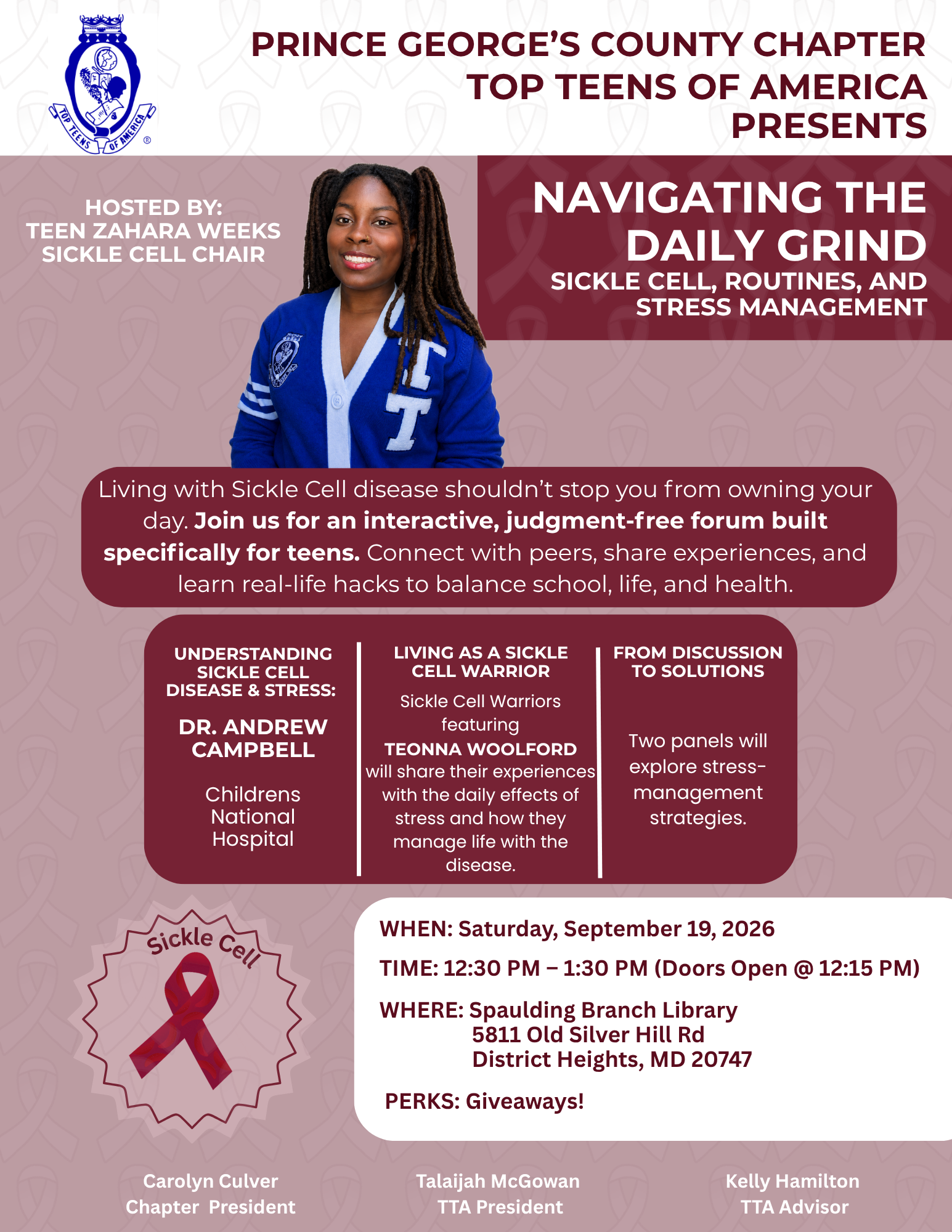 Campaign cover image for Navigating the Daily Grind: Sickle Cell Disease, Routines and Stress Management