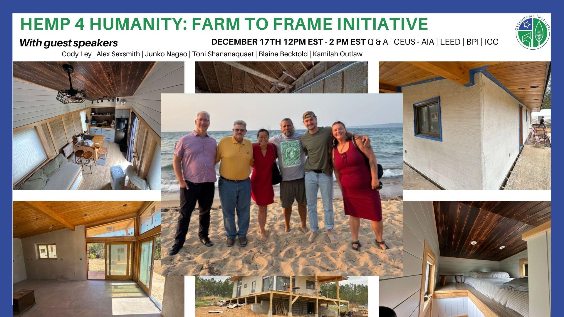 Campaign cover image for HEMP 4 Humanity: All about the Farm to Frame Initiative