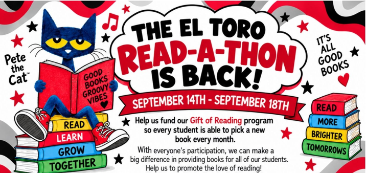 Campaign cover image for El Toro Read-a-Thon 2026