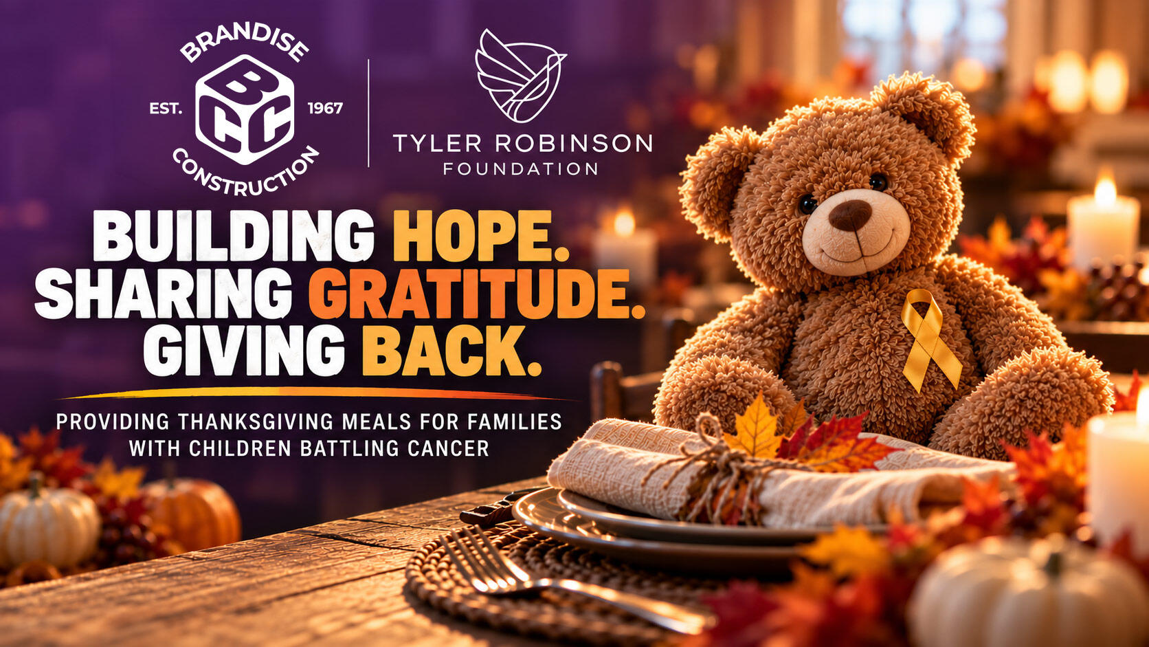 Campaign cover image for Building Hope. Sharing Gratitude. Giving Back.