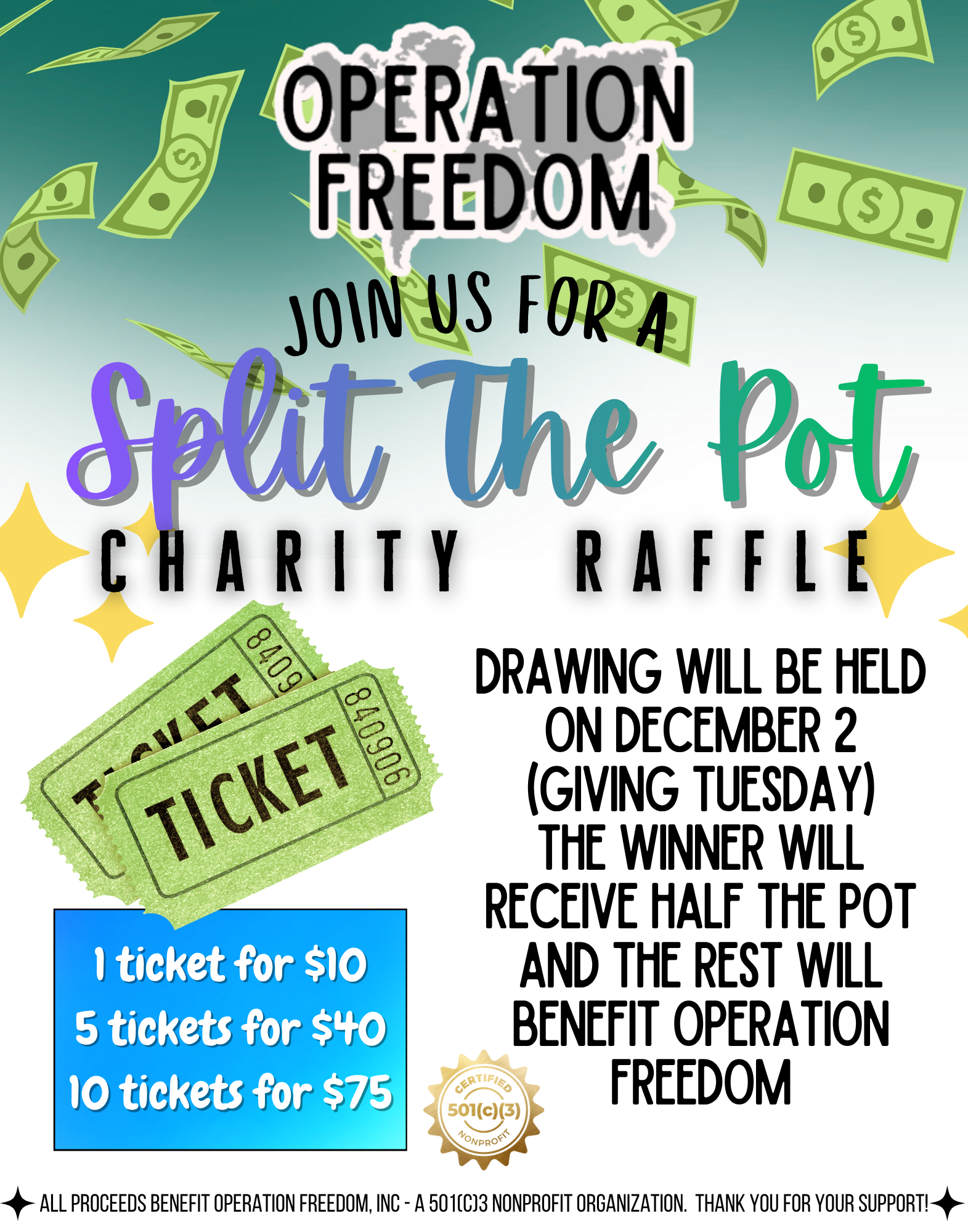 Campaign cover image for Giving Tuesday SPLIT THE POT