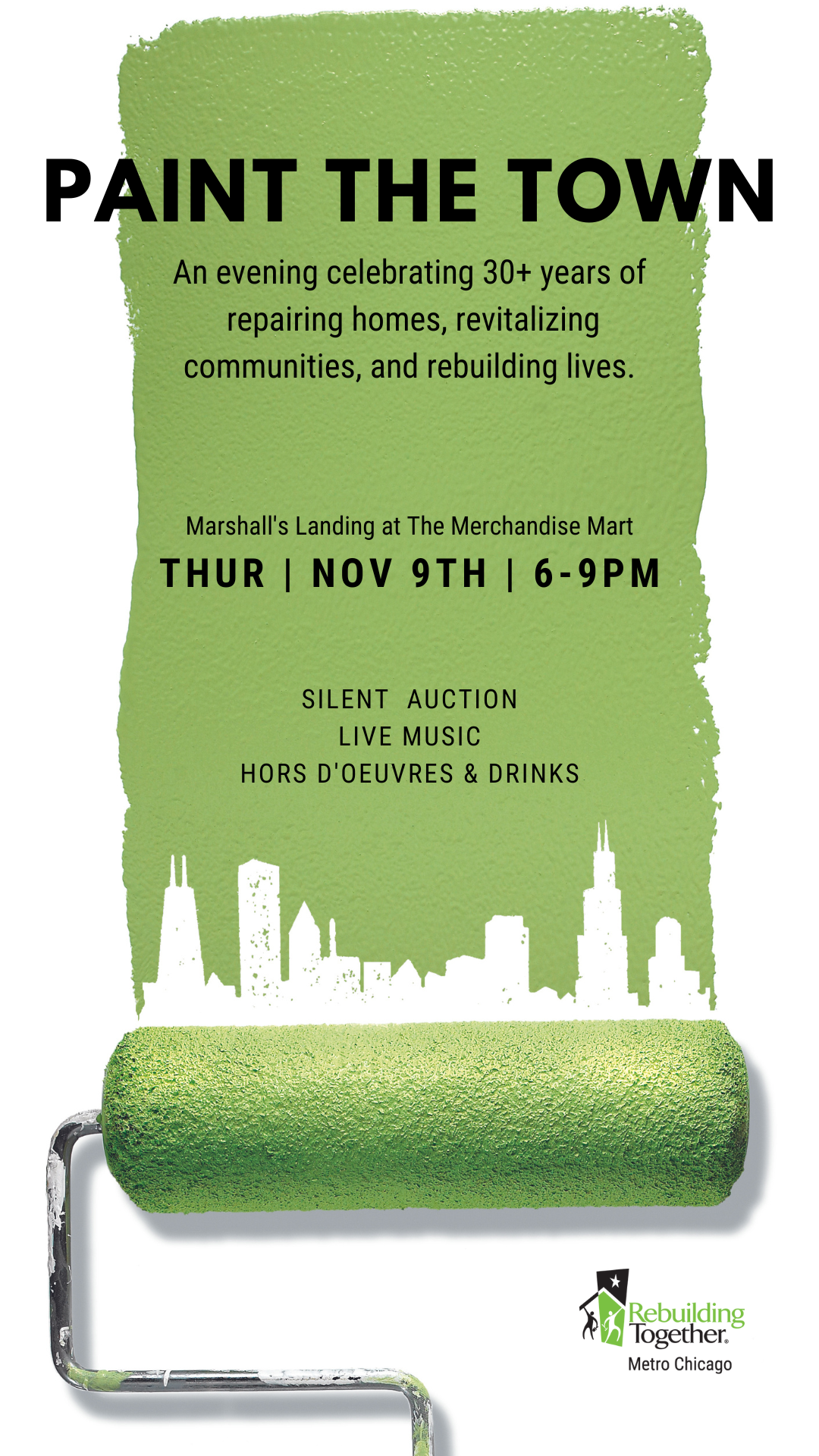 Campaign cover image for Rebuilding Together Metro Chicago Paint the Town 2023 Celebration