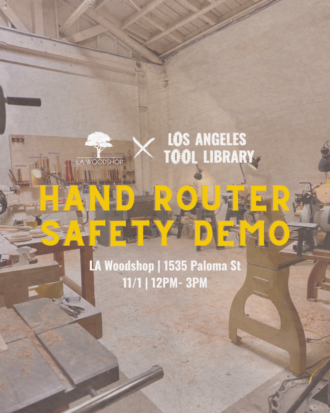 Campaign cover image for Hand Router Safety with LA Woodshop