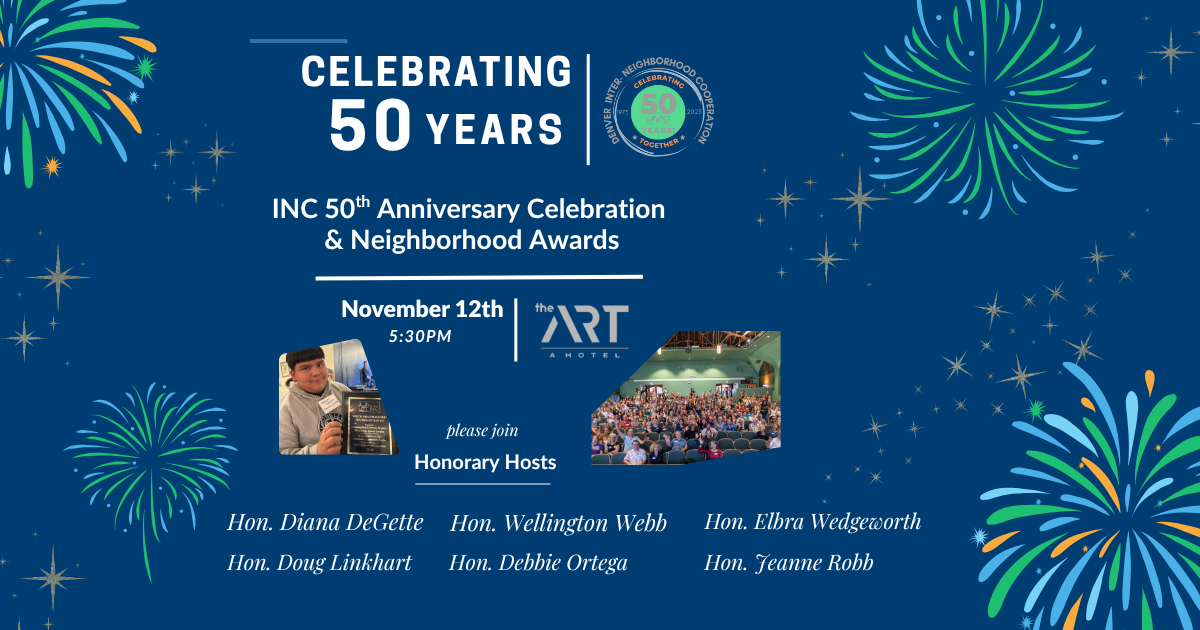 Campaign cover image for Denver INC's 50th Anniversary & Neighborhood Awards Celebration