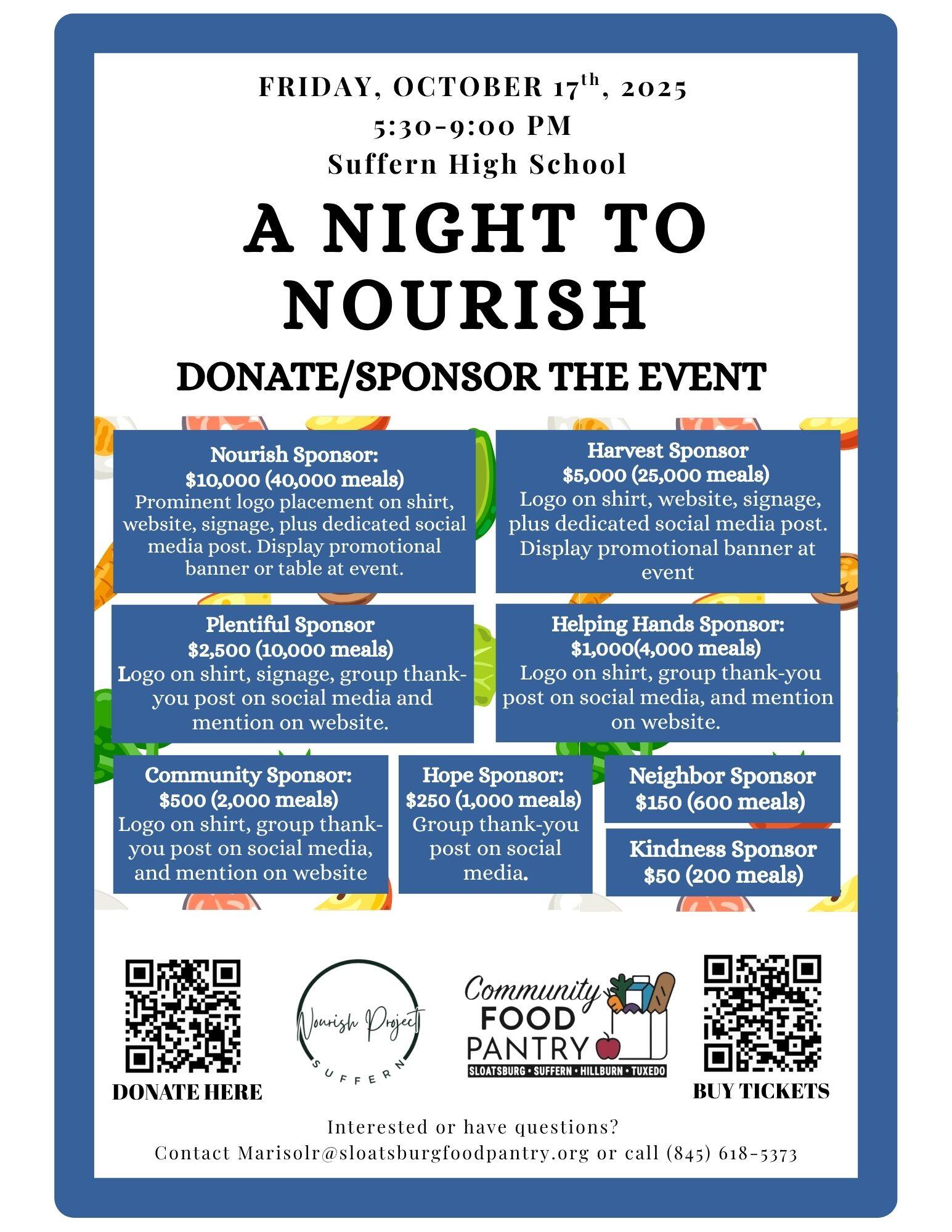 Campaign cover image for Sponsor: A Night to Nourish