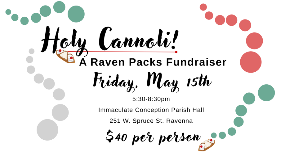Campaign cover image for Holy Cannoli! A Raven Packs Fundraiser