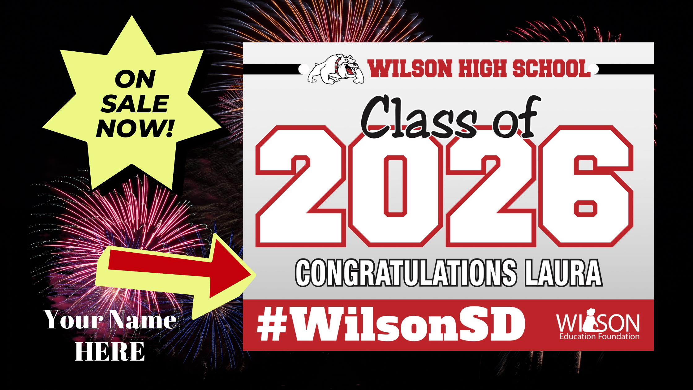 Campaign cover image for 2026 Wilson Senior Class Yard Signs - $25 each