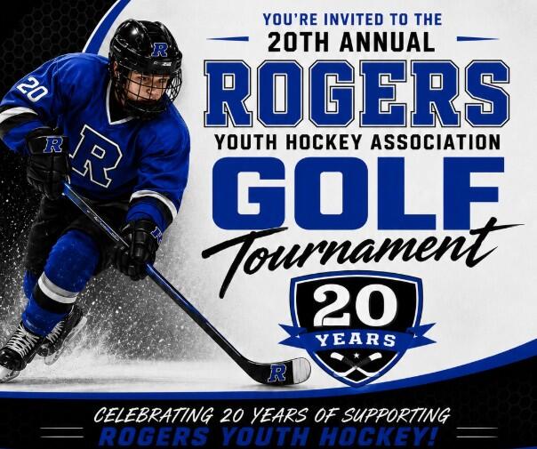 Campaign cover image for 20th Annual Rogers Youth Hockey Association Golf Tournament
