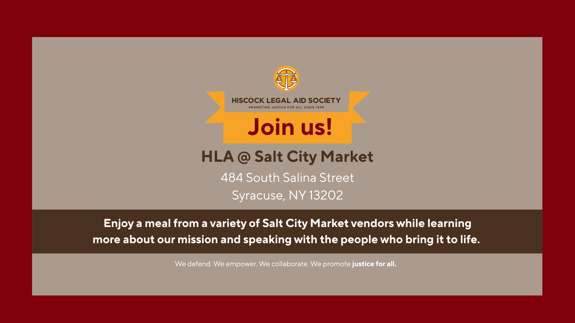 Campaign cover image for Legal Aid at Salt City