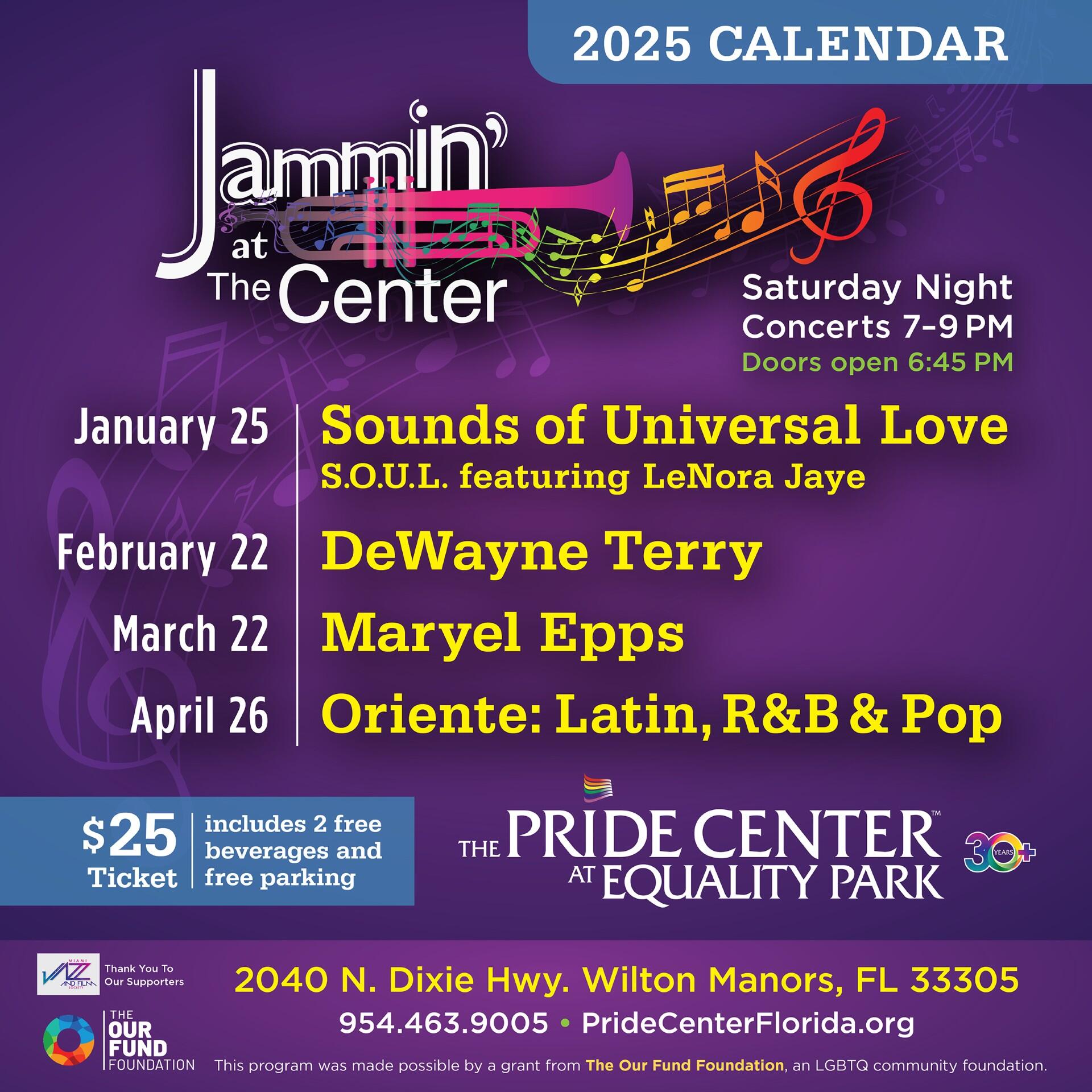 Campaign cover image for Jammin' at The Center 2024-2025