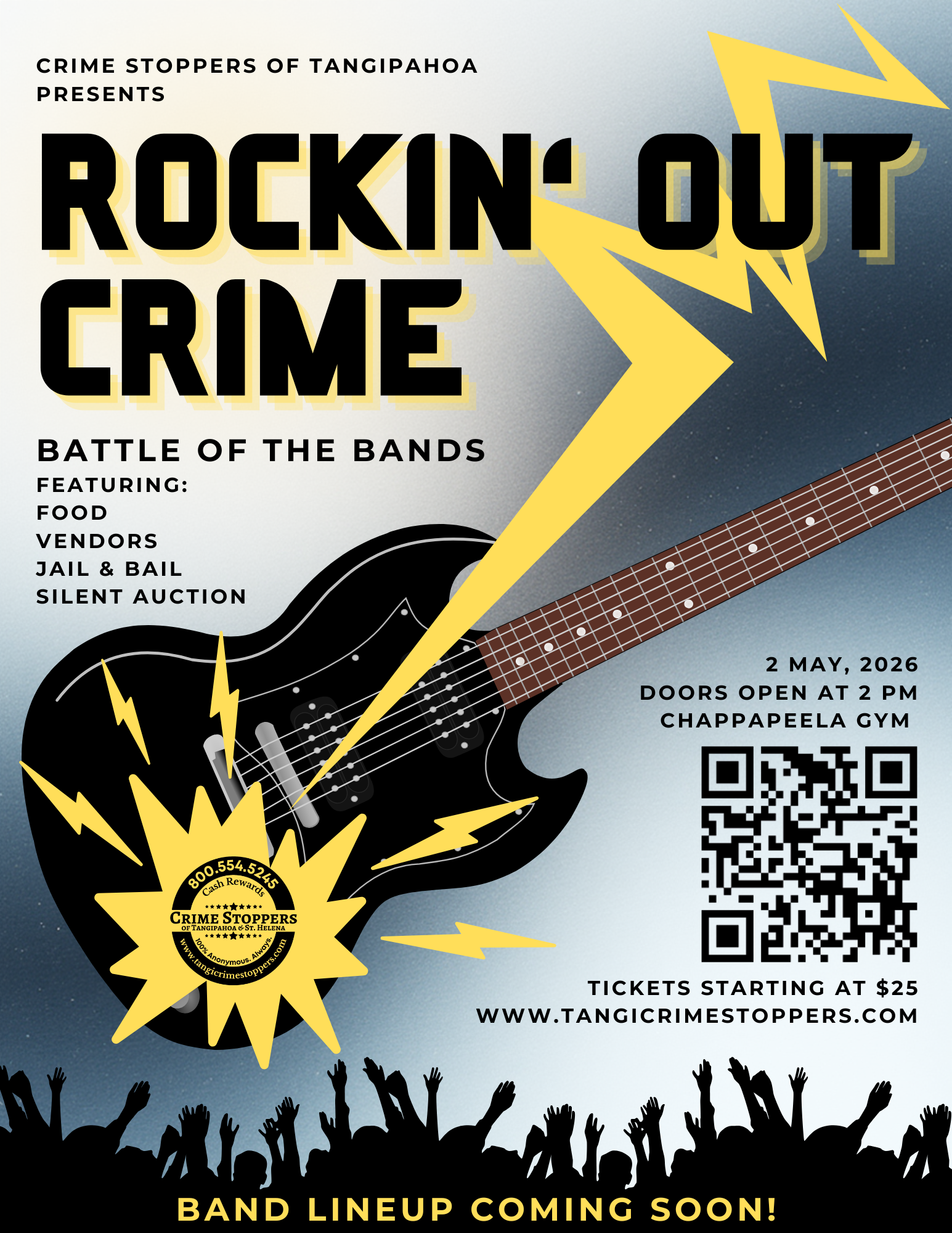Campaign cover image for Rockin' Out Crime Battle of the Bands