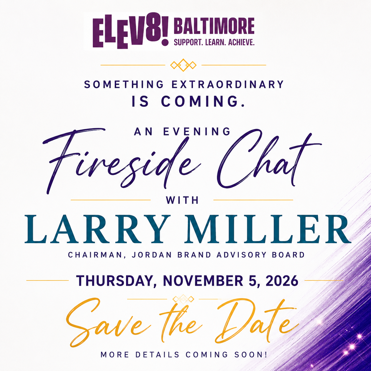 Campaign cover image for An Evening Fireside Chat with Larry Miller