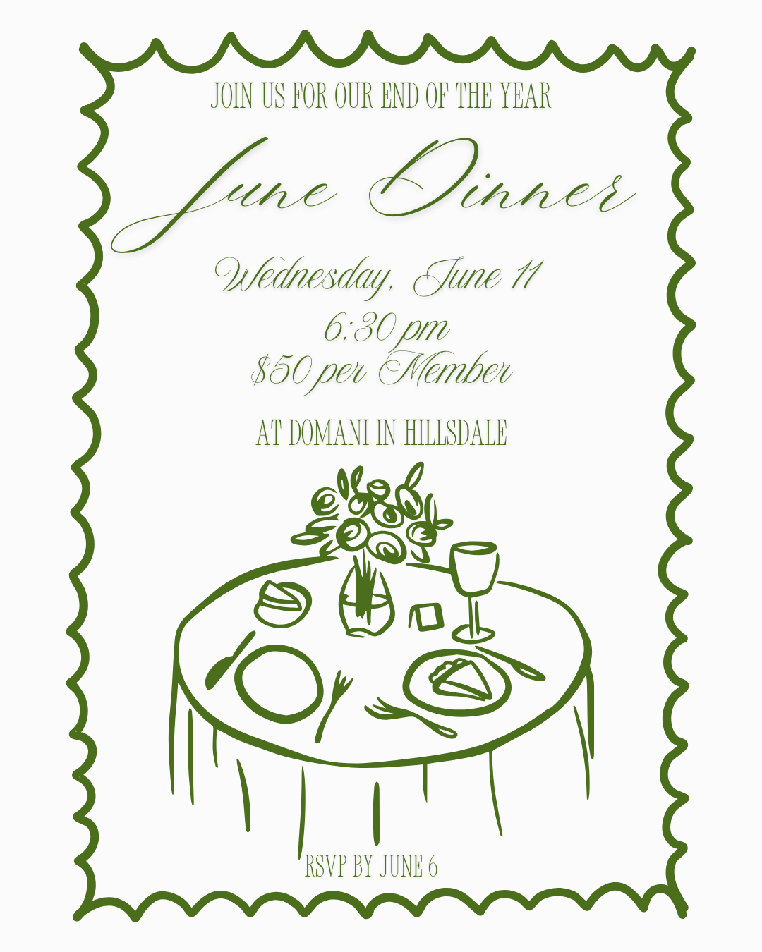 Campaign cover image for June Dinner 2025