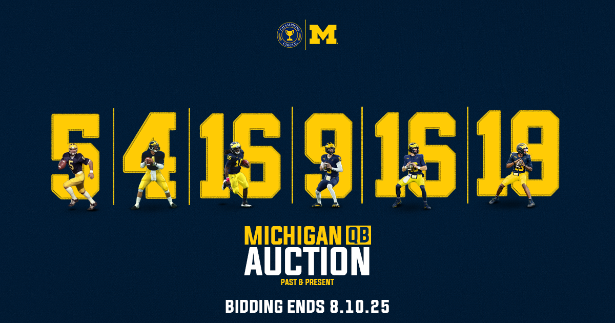 Campaign cover image for Michigan Quarterback Auction - Past & Present