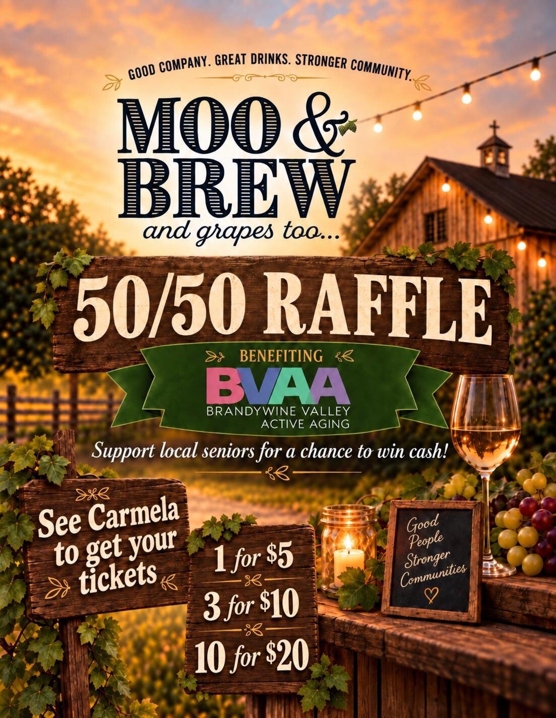 Campaign cover image for 2026 Moo & Brew 50/50