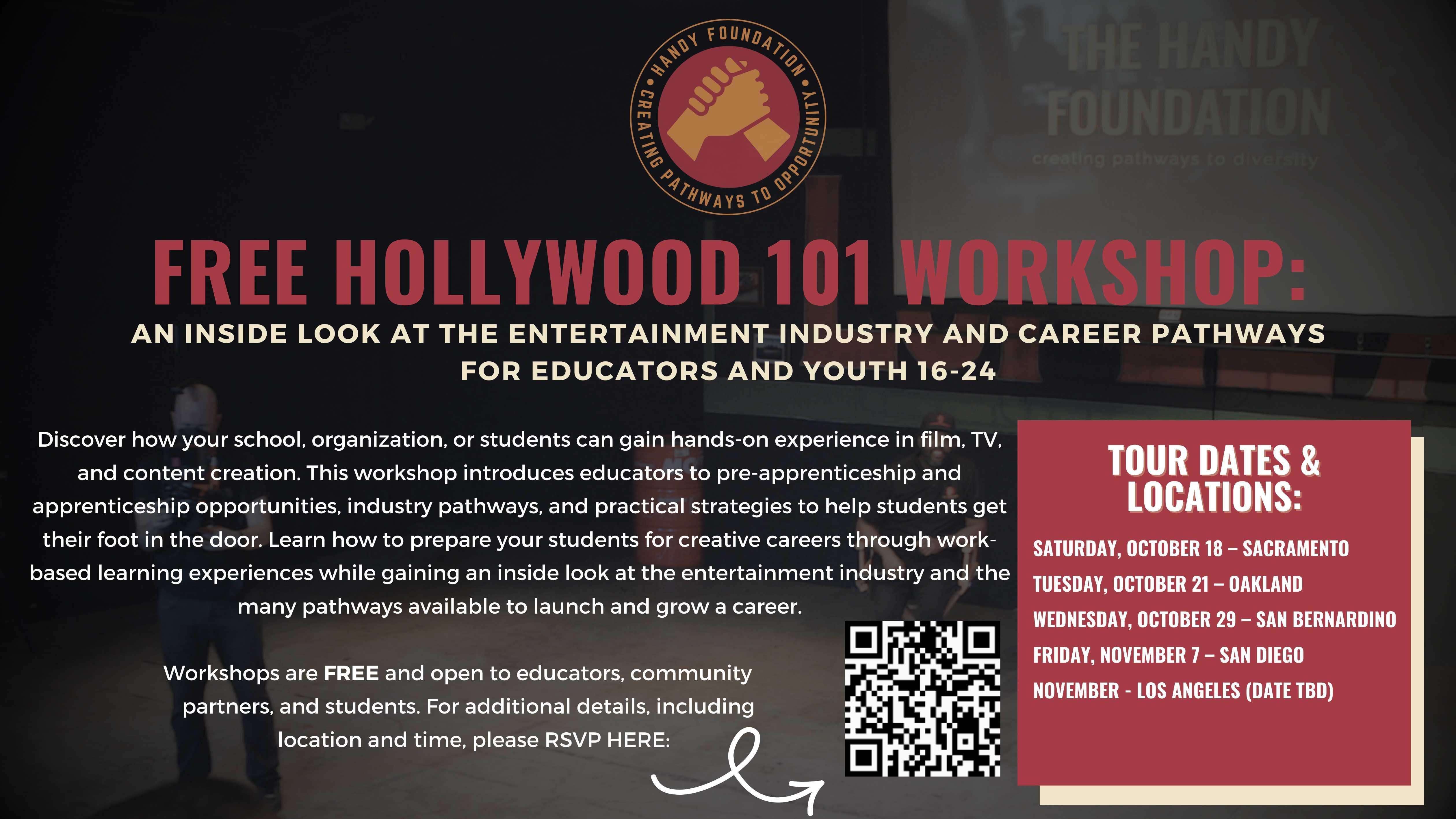 Campaign cover image for Handy Foundation: Hollywood 101 Workshop