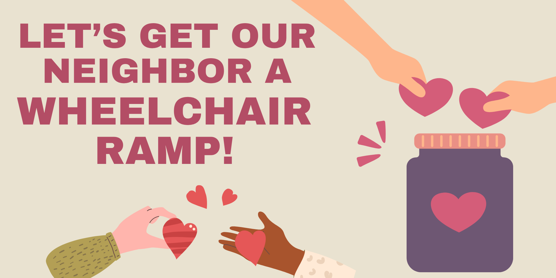 Campaign cover image for Let's Get our Neighbor a Wheelchair Ramp!