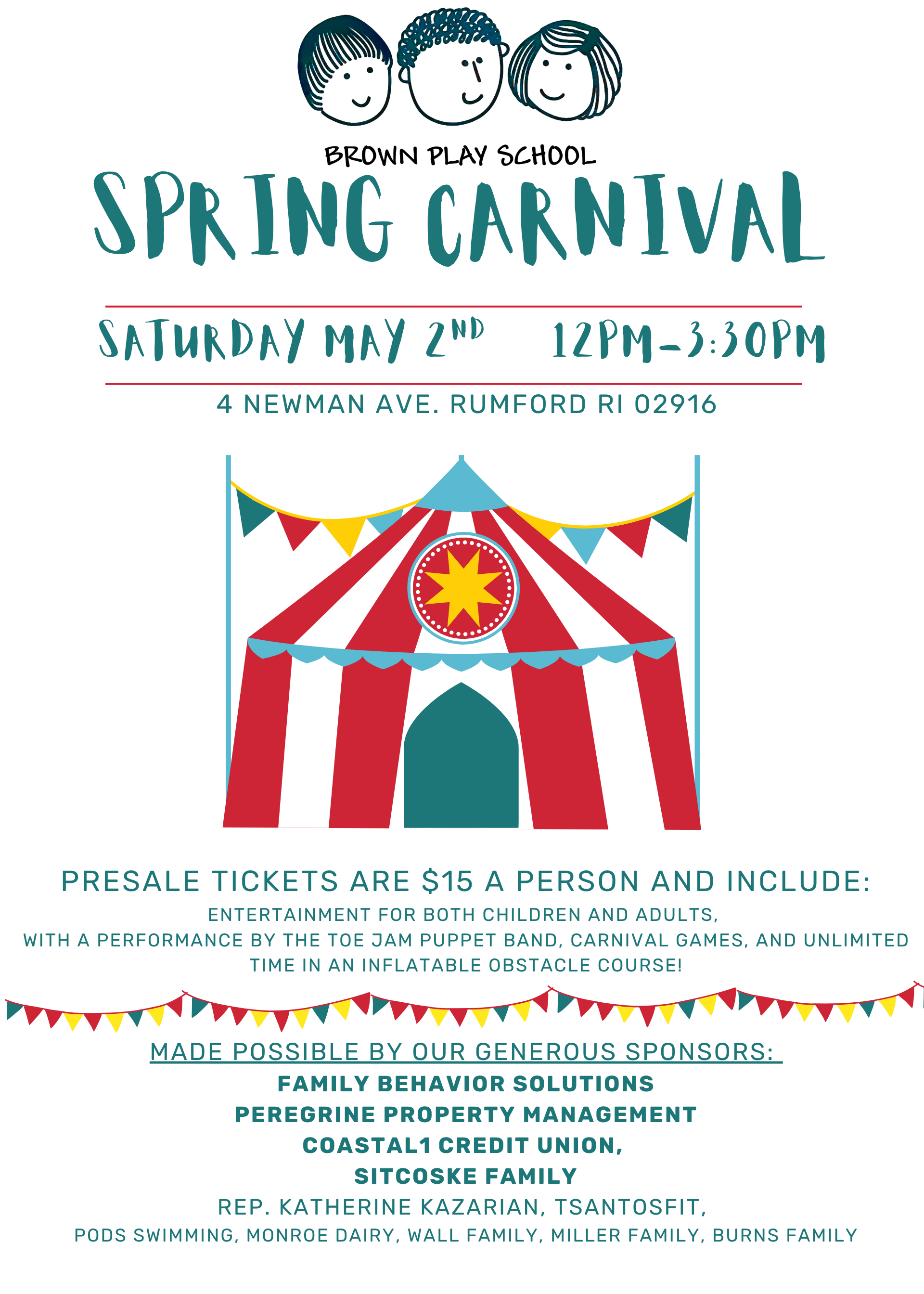 Campaign cover image for Brown Play School 2026 Spring Carnival!