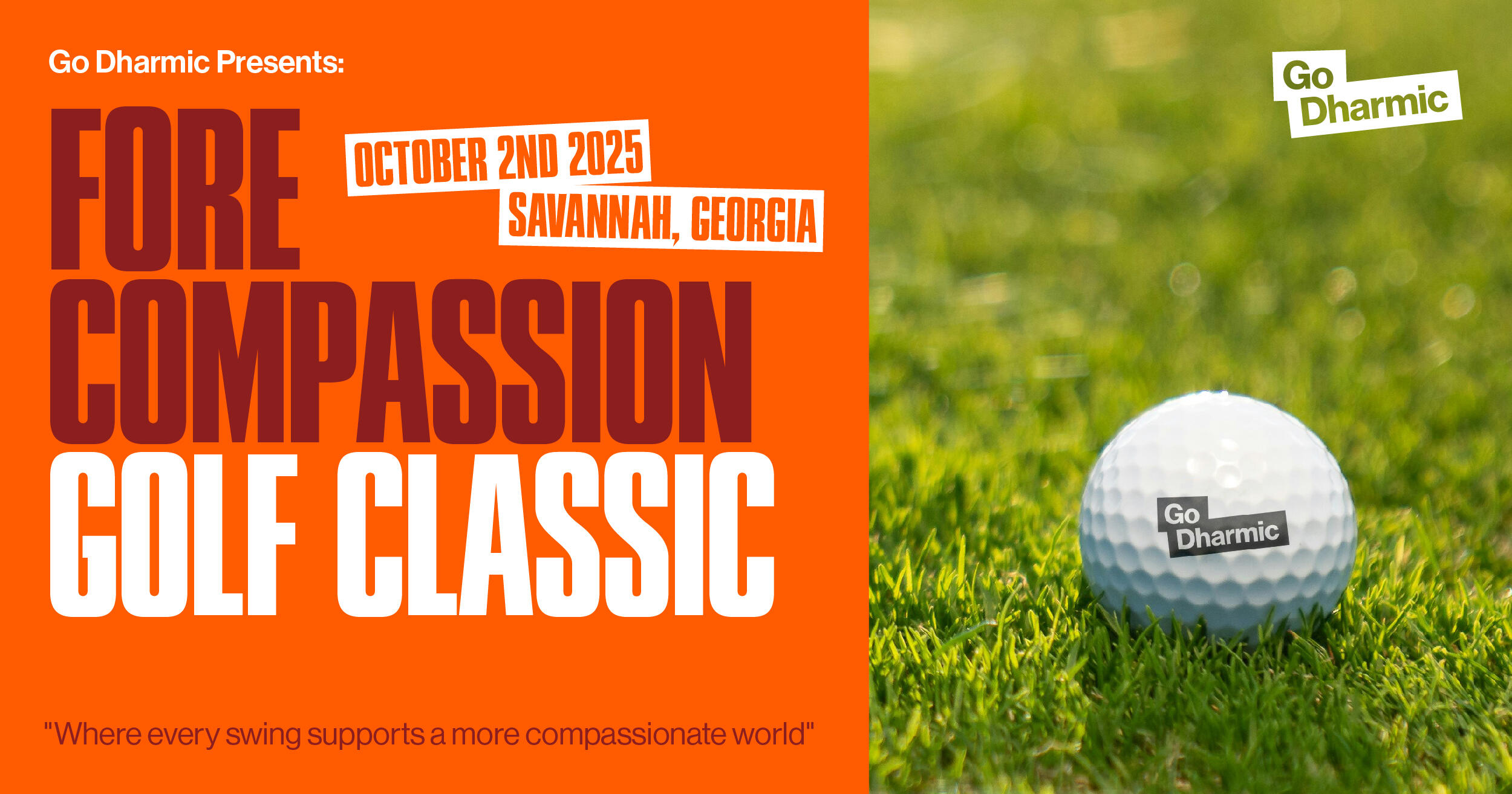 Campaign cover image for Fore Compassion Golf Classic - Go Dharmic Fundraising Tournament