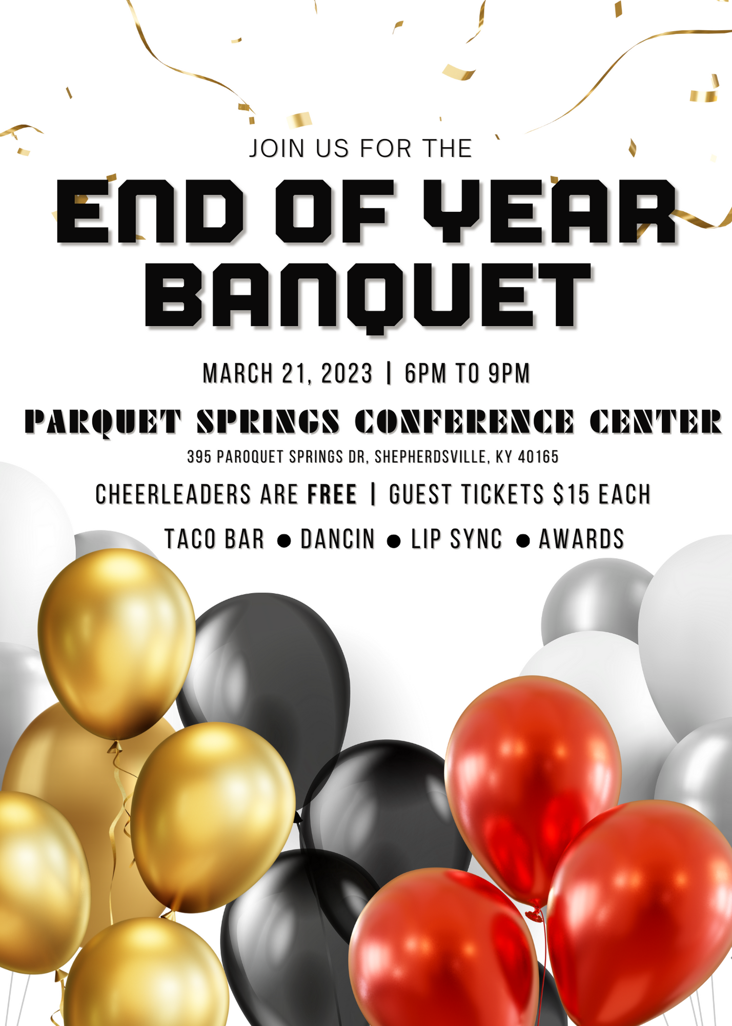 Campaign cover image for 2024 East Cheer Banquet