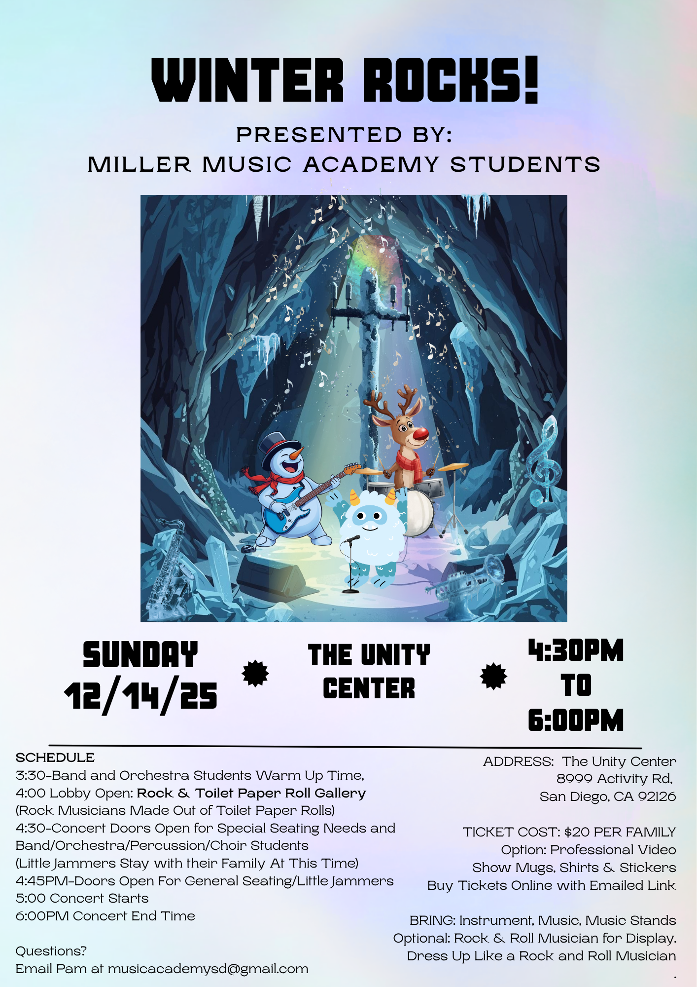 Campaign cover image for Winter Rocks Concert