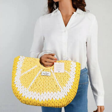 Campaign cover image for Kate Spade Lemon Wicker Tote Bag Raffle