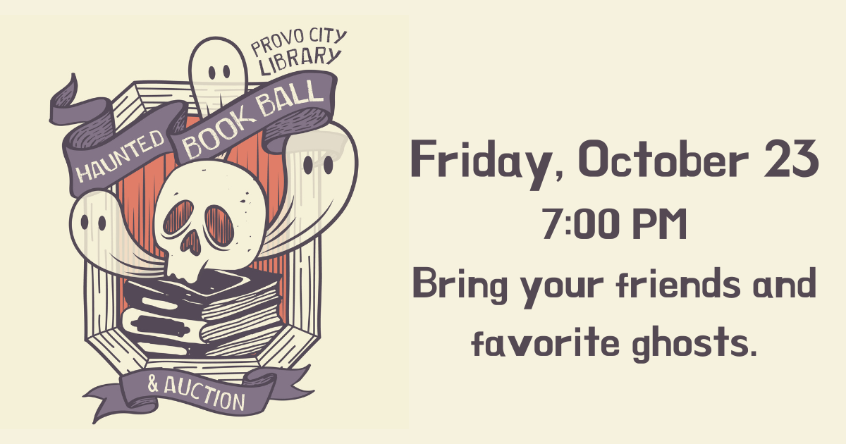 Campaign cover image for 2026 Provo City Library Haunted Book Ball and Silent Auction