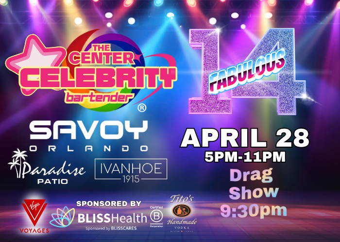 Campaign cover image for The Center's 14th Annual Celebrity Bartender