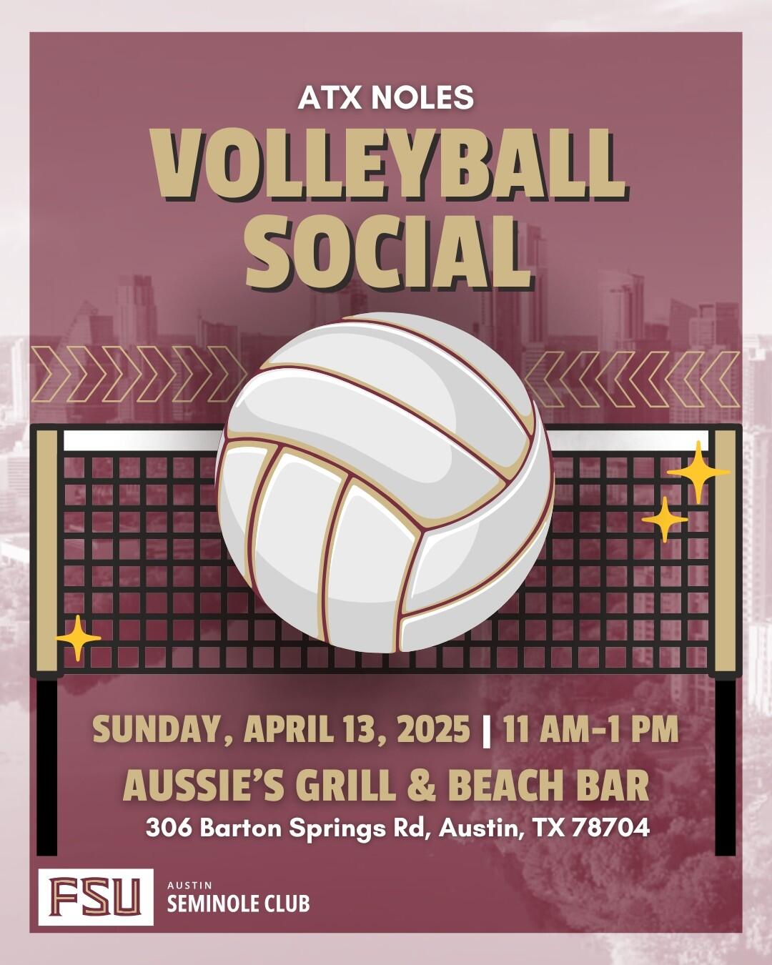 Campaign cover image for ATX Noles Volleyball Social