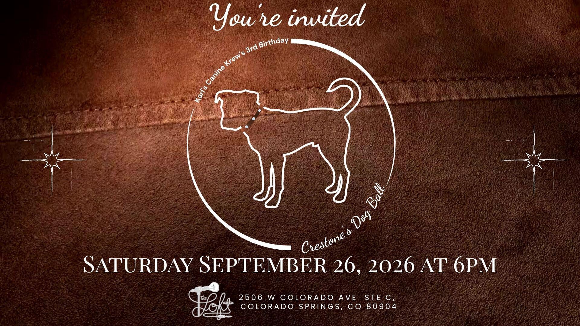 Campaign cover image for Crestone's Dog Ball 2026