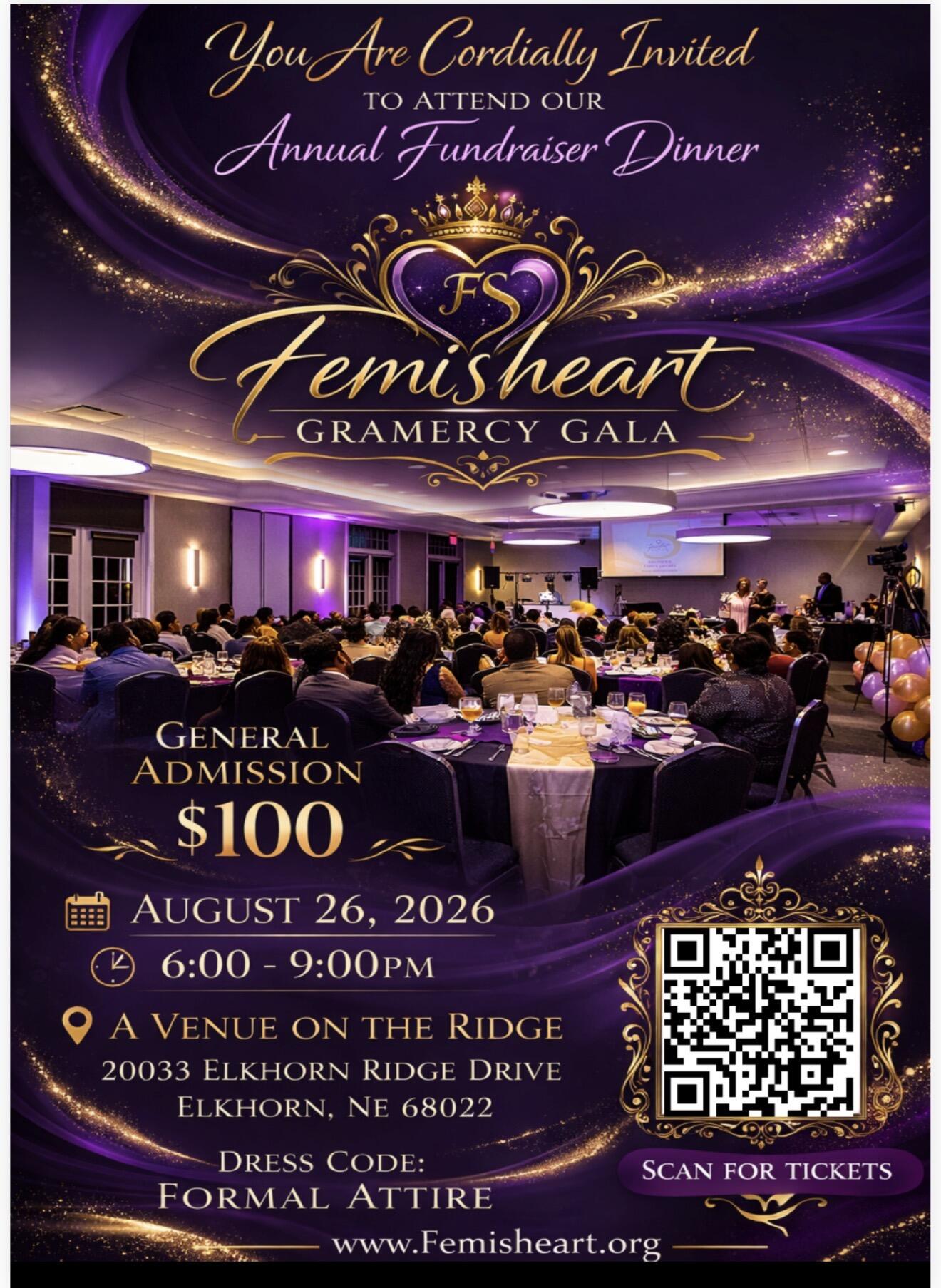 Campaign cover image for Femi's Heart 3rd Annual Gramercy Gala Fundraiser