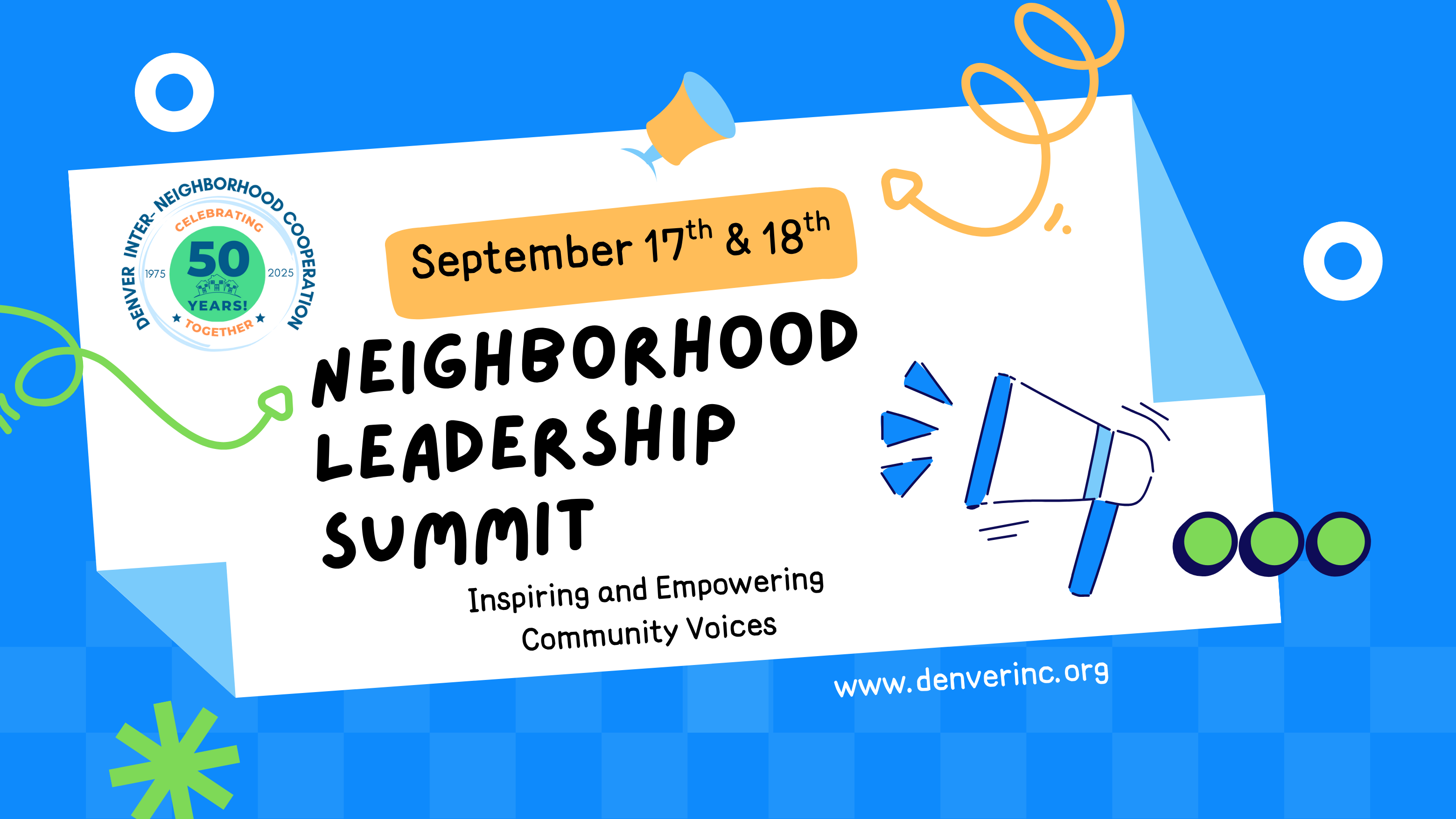 Campaign cover image for Denver Neighborhood Leadership Summit