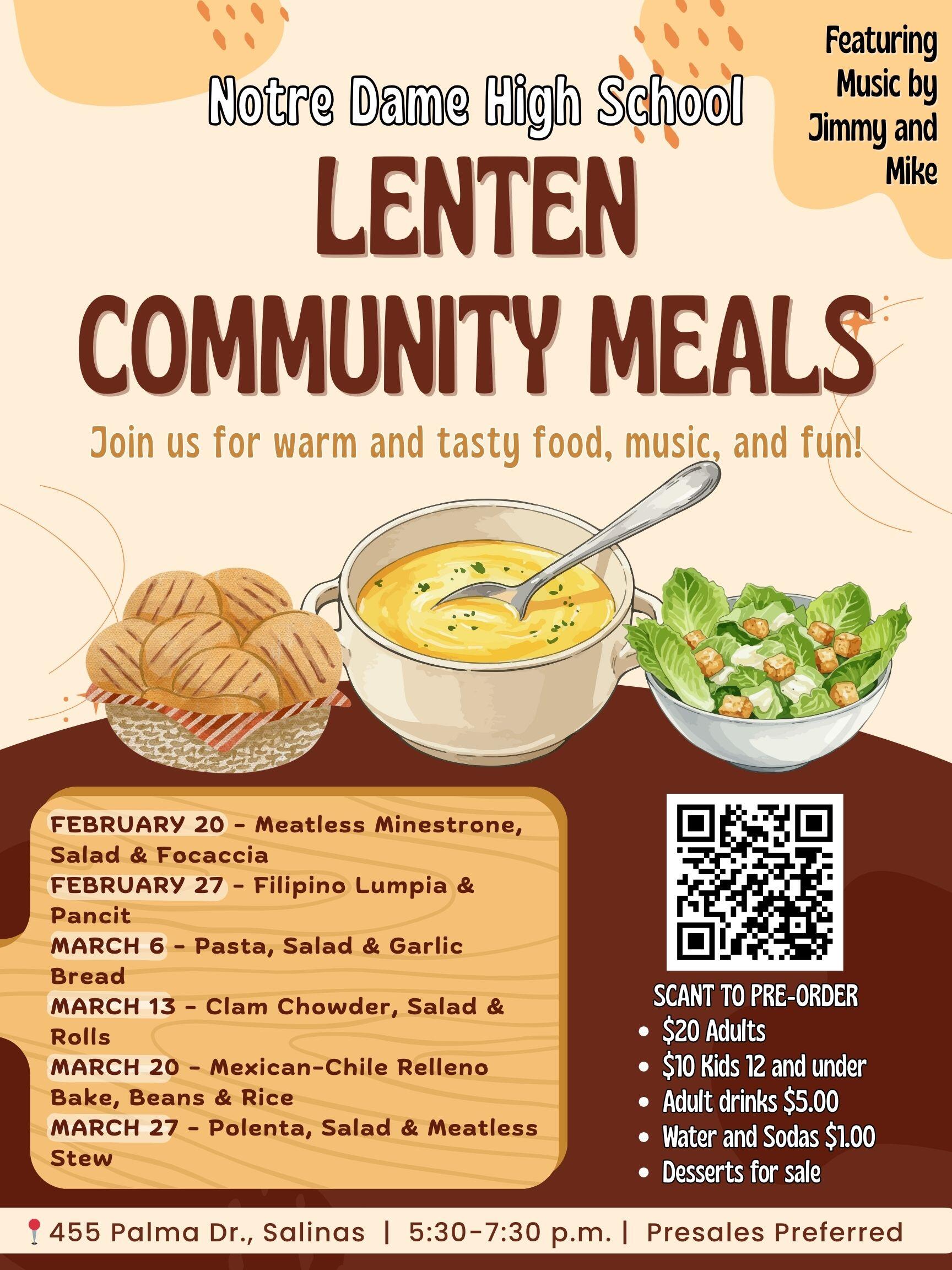 Campaign cover image for Lenten Community Meals
