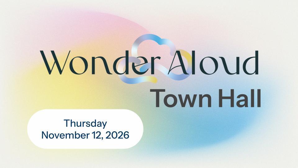 Campaign cover image for Wonder Aloud Town Hall