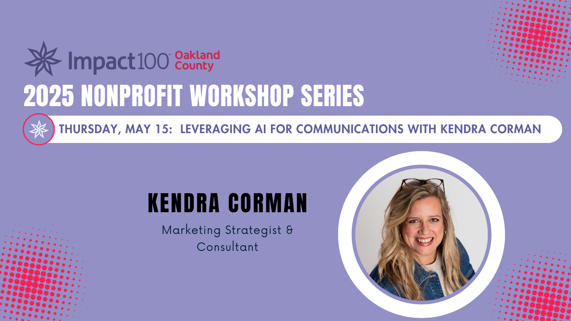 Campaign cover image for Impact100 Oakland County: 2025 Nonprofit Workshop Series - Session 2