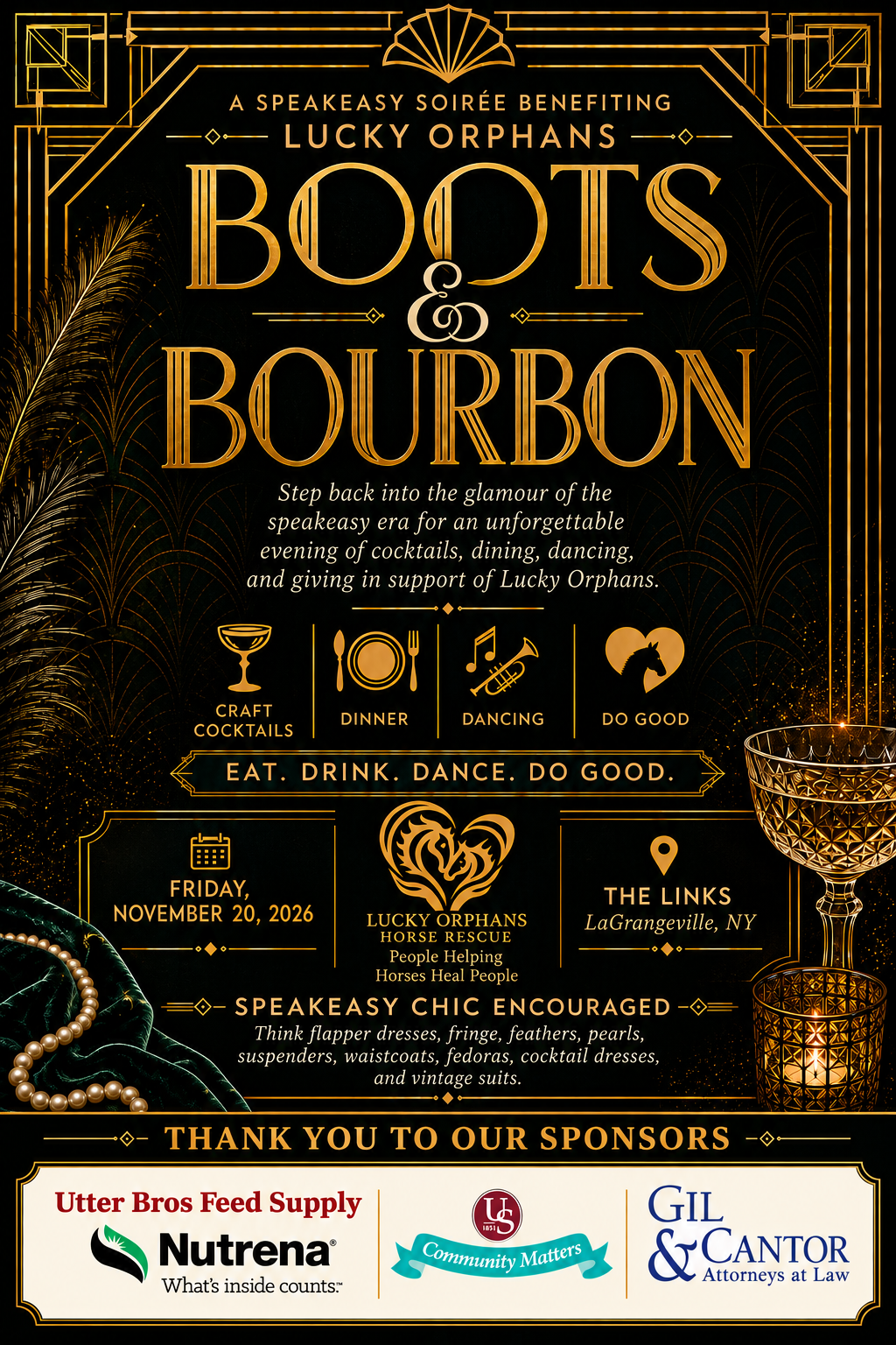 Campaign cover image for Boots & Bourbon Speakeasy