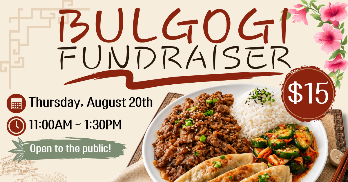 Campaign cover image for CCL Bulgogi Fundraiser August 2026