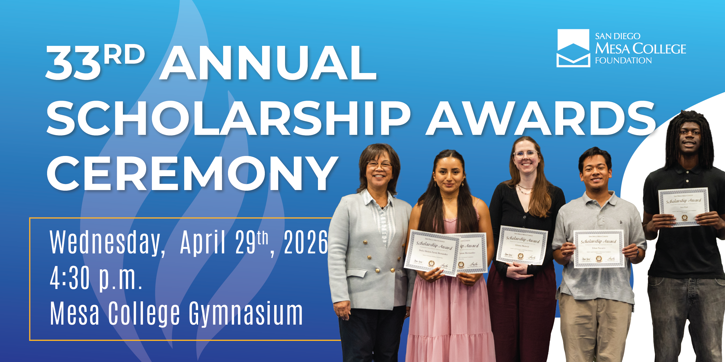 Campaign cover image for Mesa College Scholarship Awards Ceremony 2026