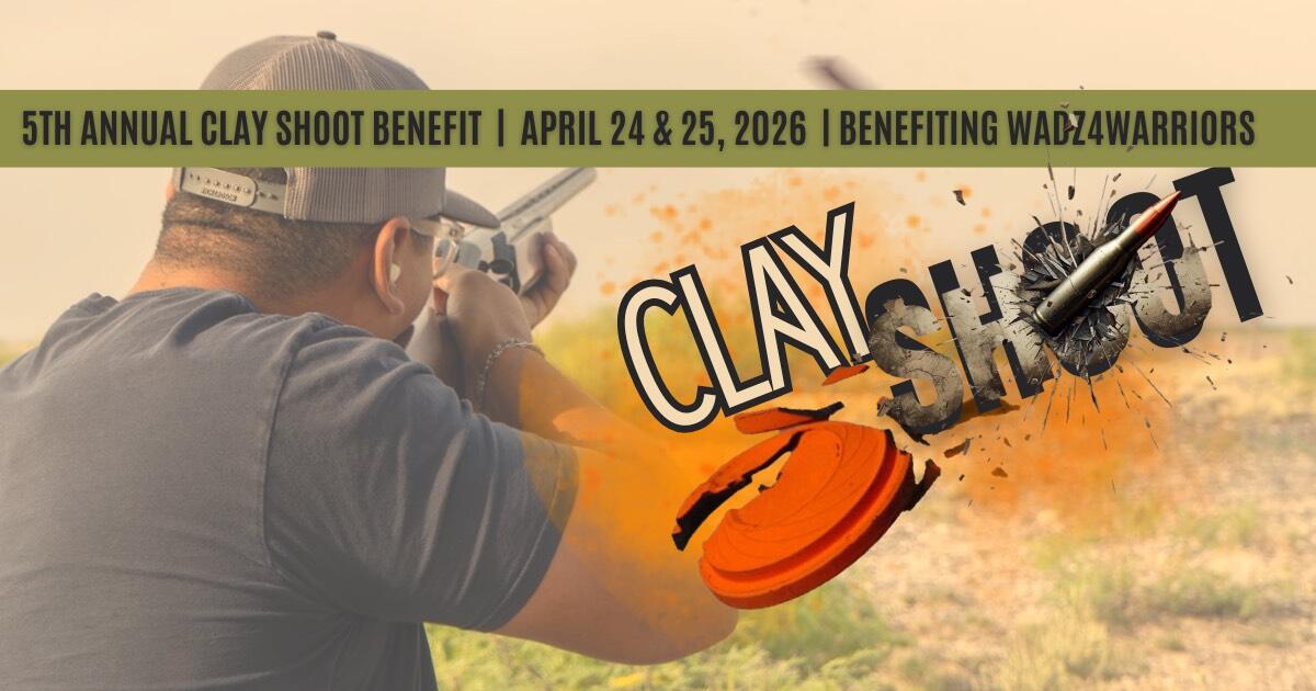 Campaign cover image for Wadz 4 Warriors 5th Annual Clay Shoot