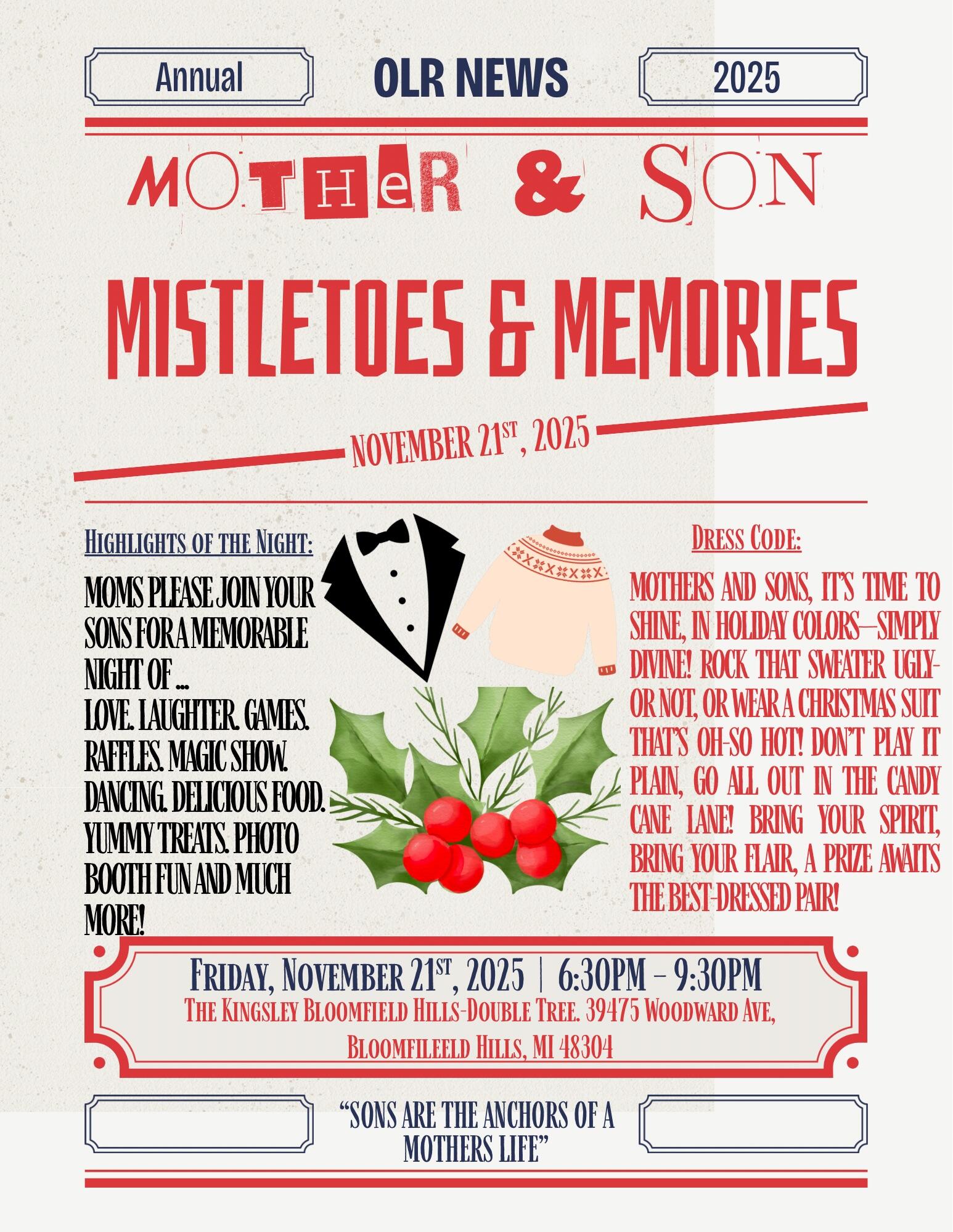 Campaign cover image for Mother Son Event 2025