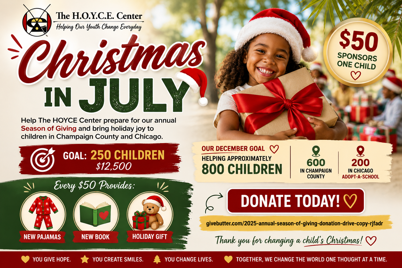 Campaign cover image for Help Us Reach 800 Children This Christmas