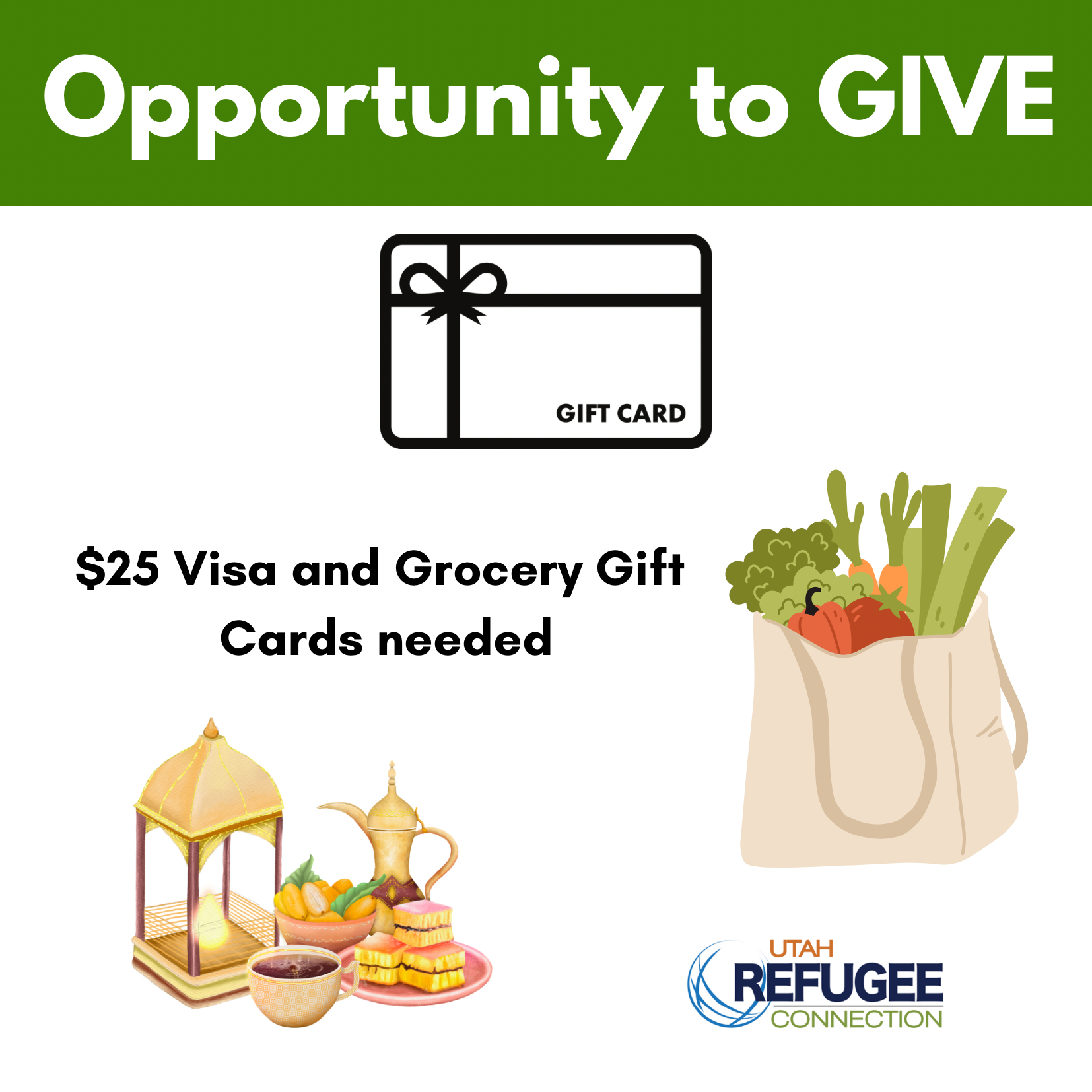 Grocery Gift Cards for Refugee Families