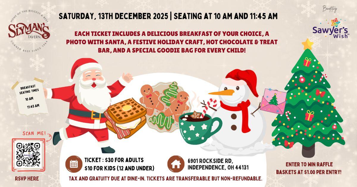 Campaign cover image for Slyman's Tavern Breakfast with Santa benefiting Sawyer's Wish