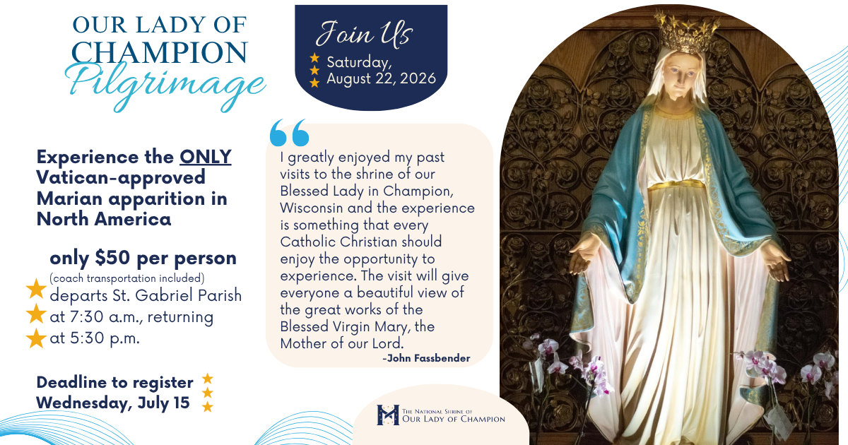 Campaign cover image for Our Lady of Champion Pilgrimage 2026