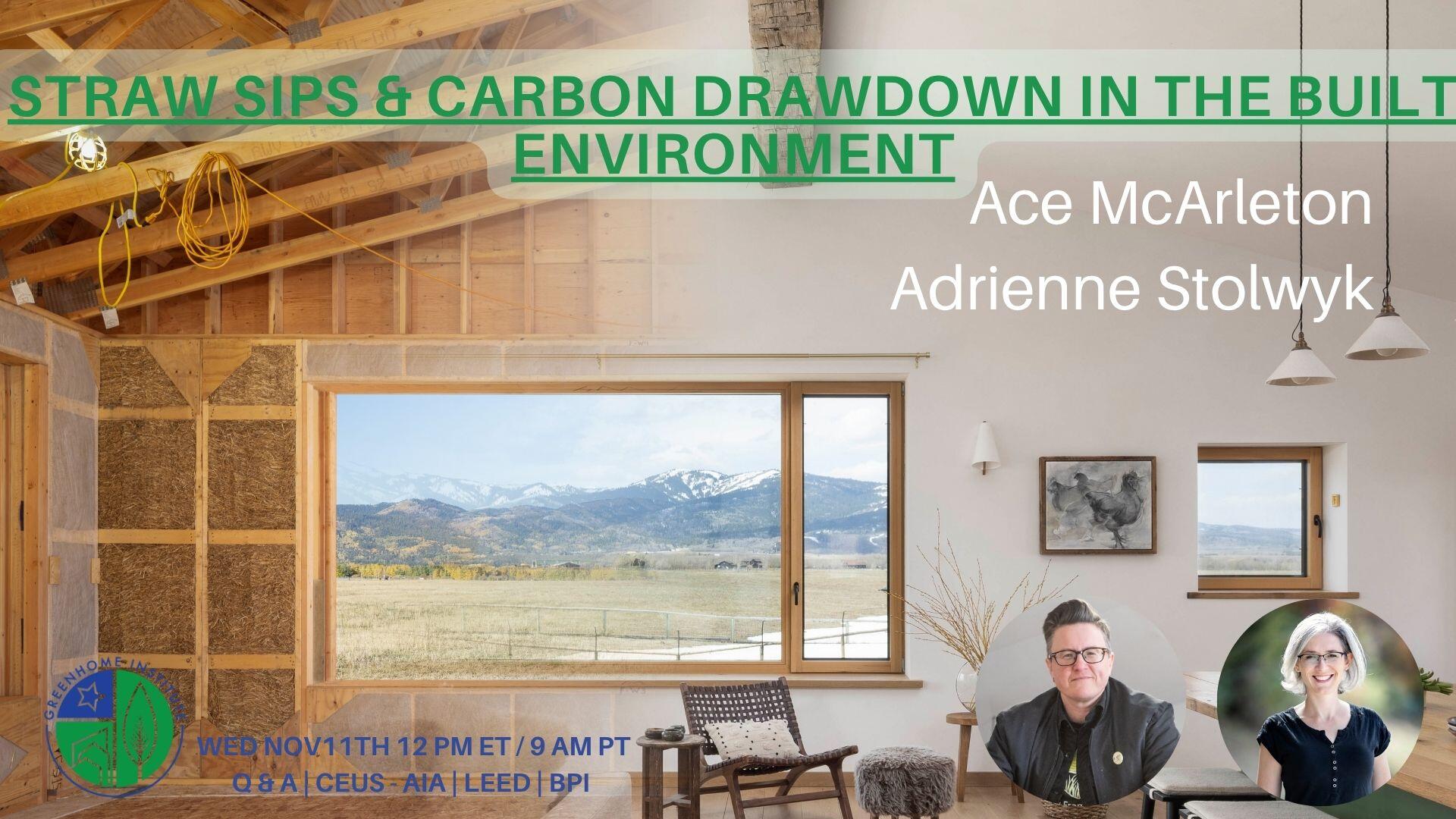 Campaign cover image for Straw SIPS & Carbon Drawdown in the Built Environment