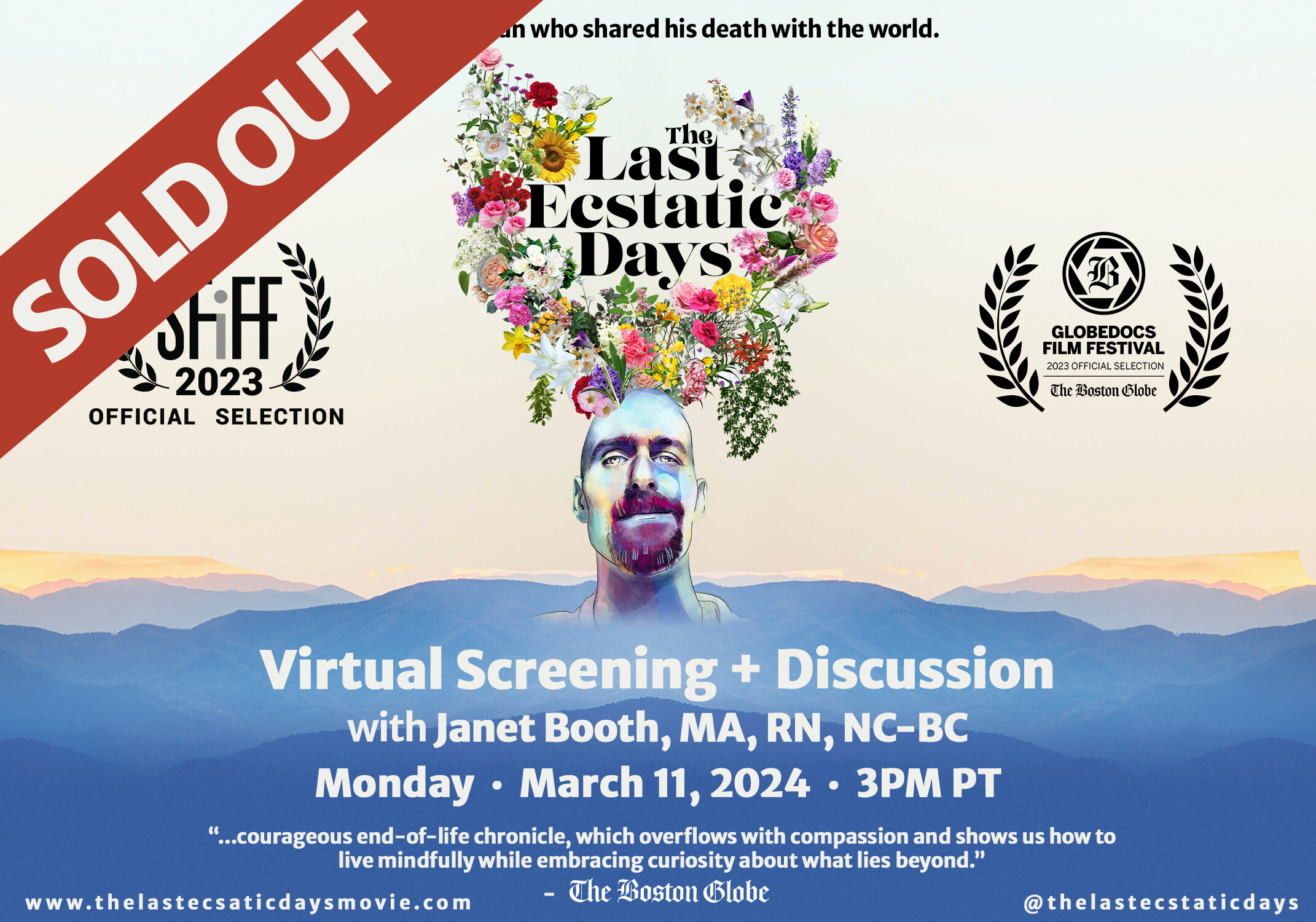 Campaign cover image for **SOLD OUT** A Virtual Screening of "The Last Ecstatic Days" + Discussion with Janet Booth, MA, RN, NC-BC, Board Member of the Threshold Choir