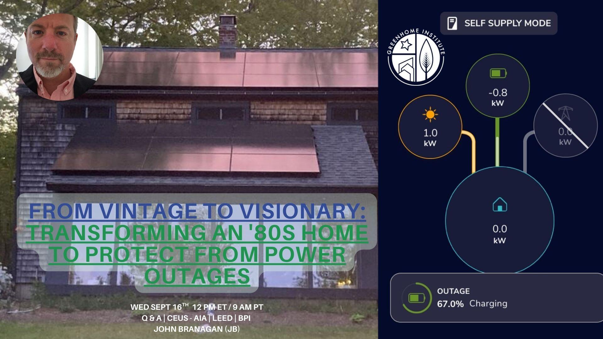 Campaign cover image for From Vintage to Visionary: Transforming an '80s Home to Protect from Power Outages