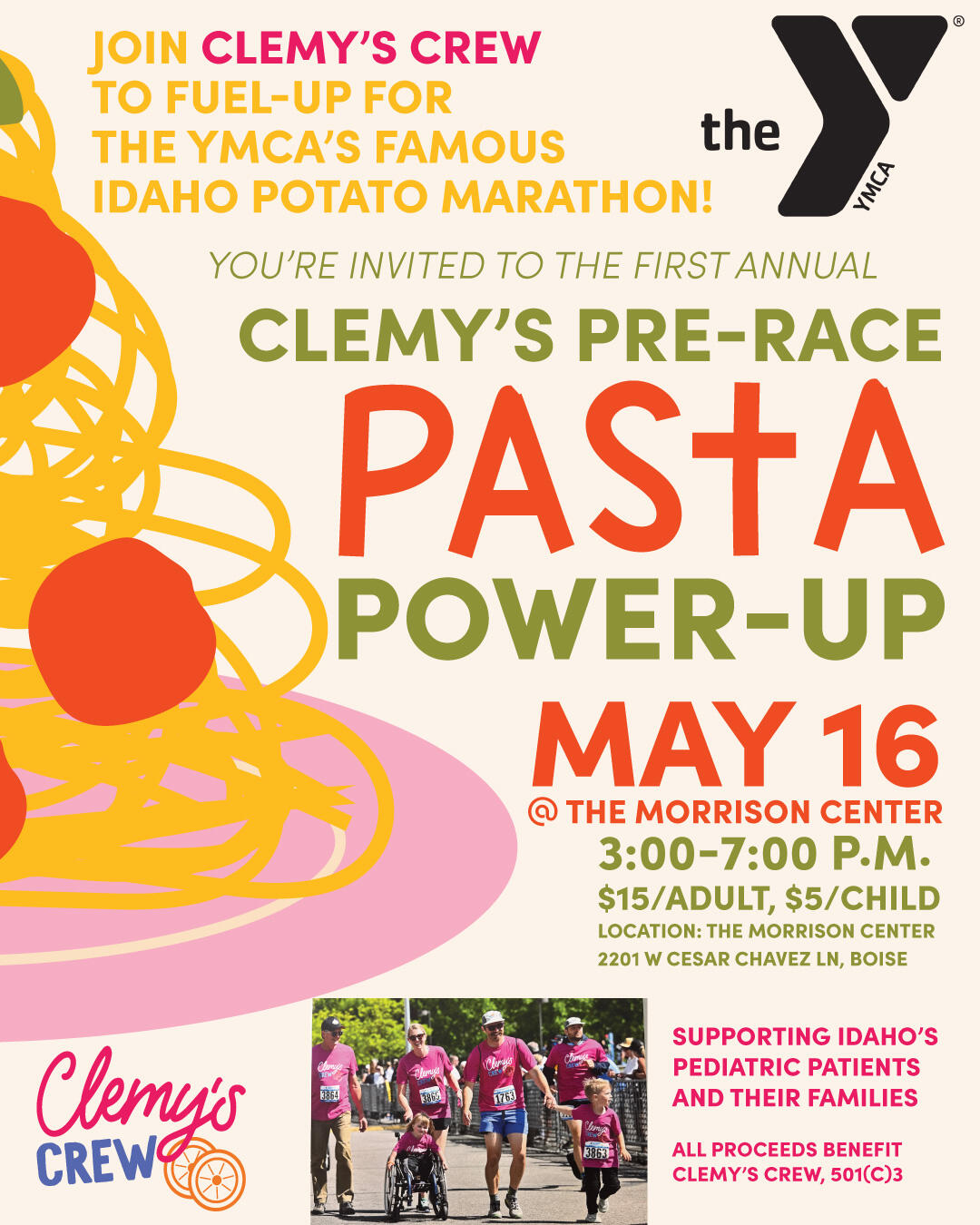 Campaign cover image for Clemy's Pre-Race Pasta Power-Up