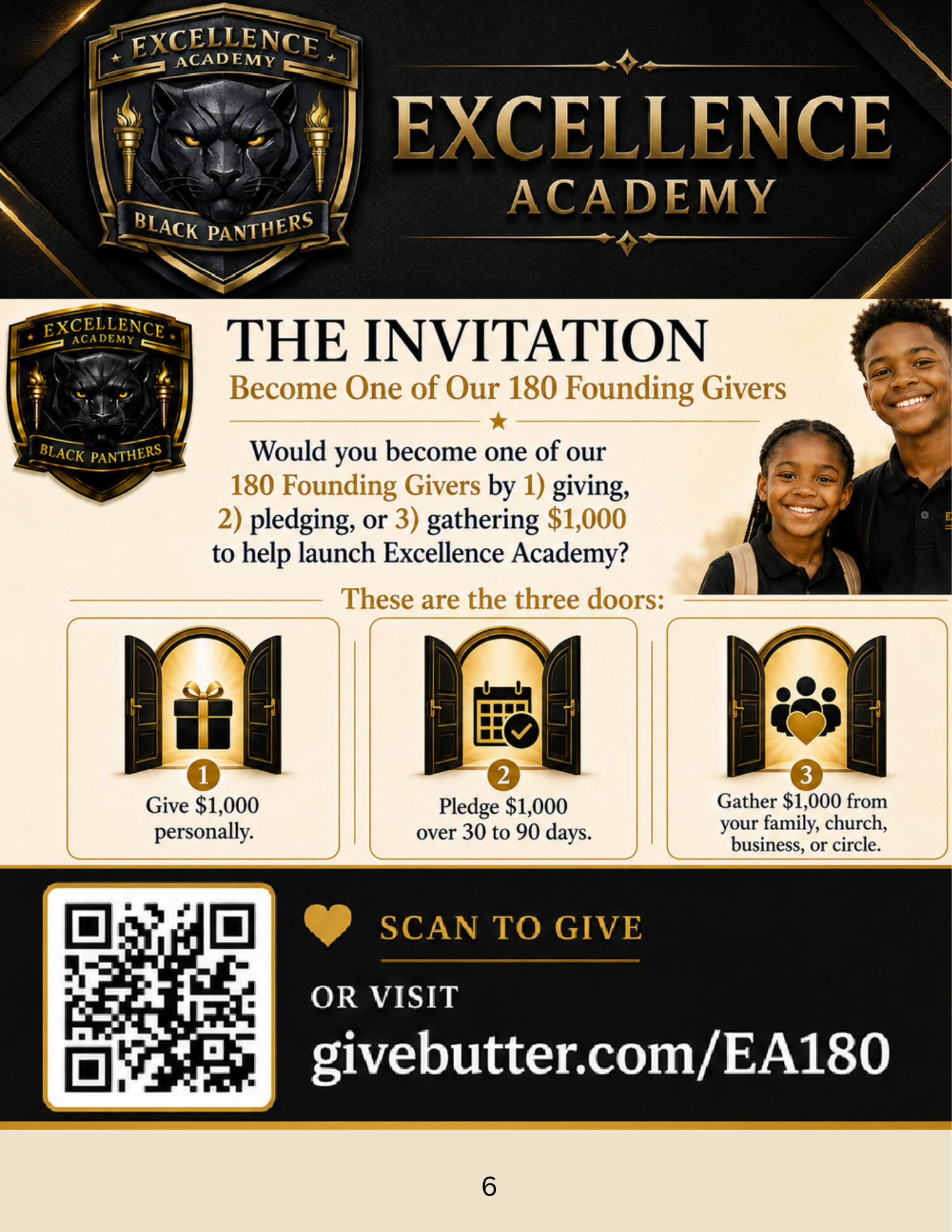 Campaign cover image for "180 for 180" Let's Launch Excellence Academy!