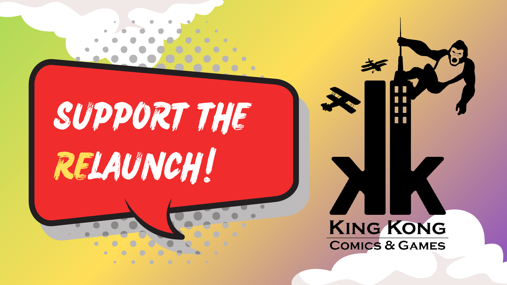 Campaign cover image for KERRY AND CINDY THE ORIGINAL OWNERS OF KING KONG COMICS AND GAMES ARE BACK